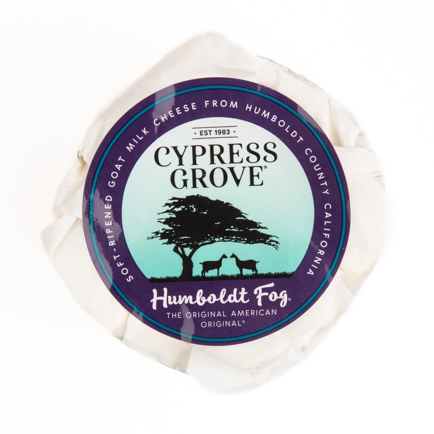 Cypress Grove Humboldt Fog, 4 Count of 1 lb Each, 4 lb Case, Creamy Goat's Milk Cheese, Lemony Tang, Artisan Cheese
