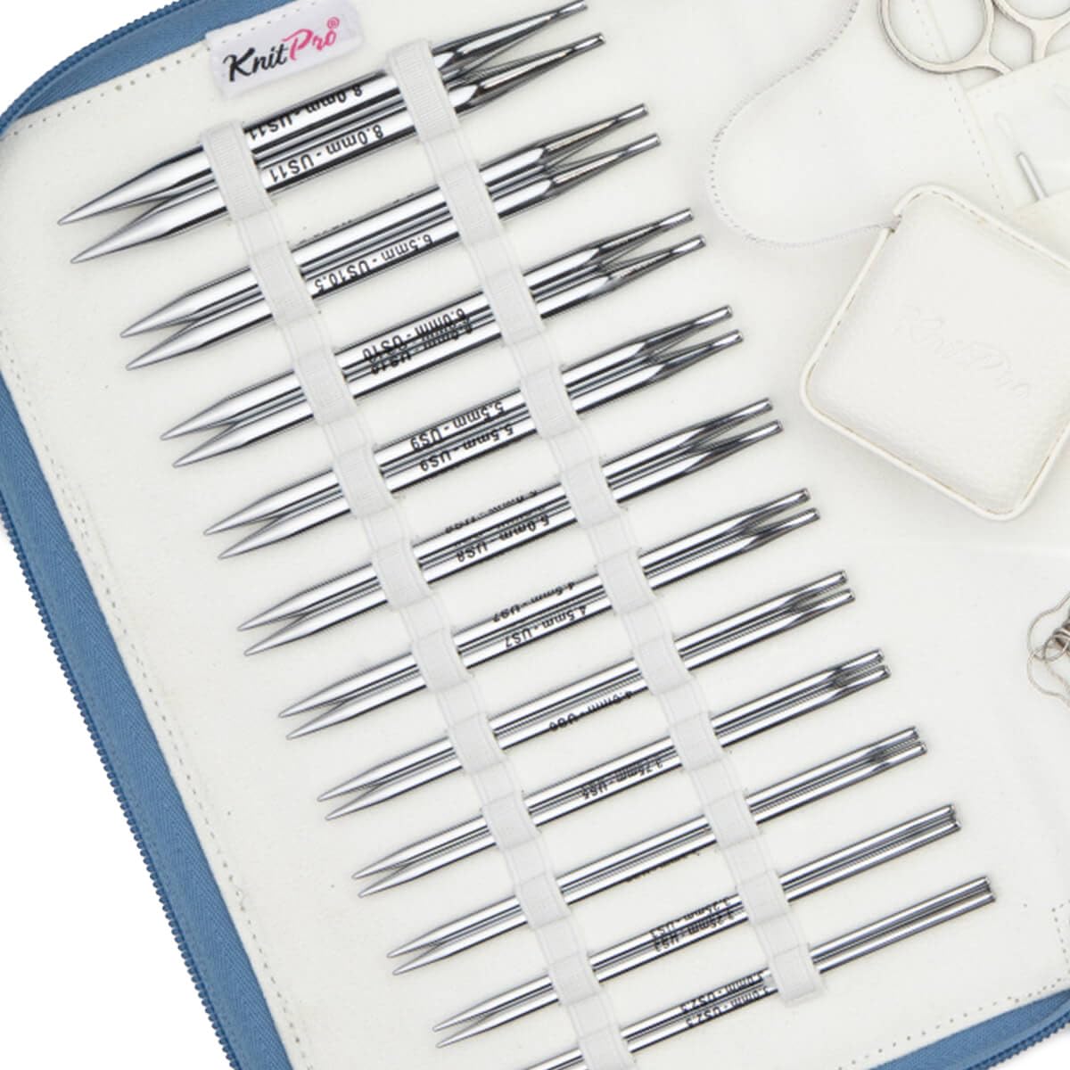 KnitPro Nova Regal Interchangeable Needle Set 5" (13cm), Silver - Image 3