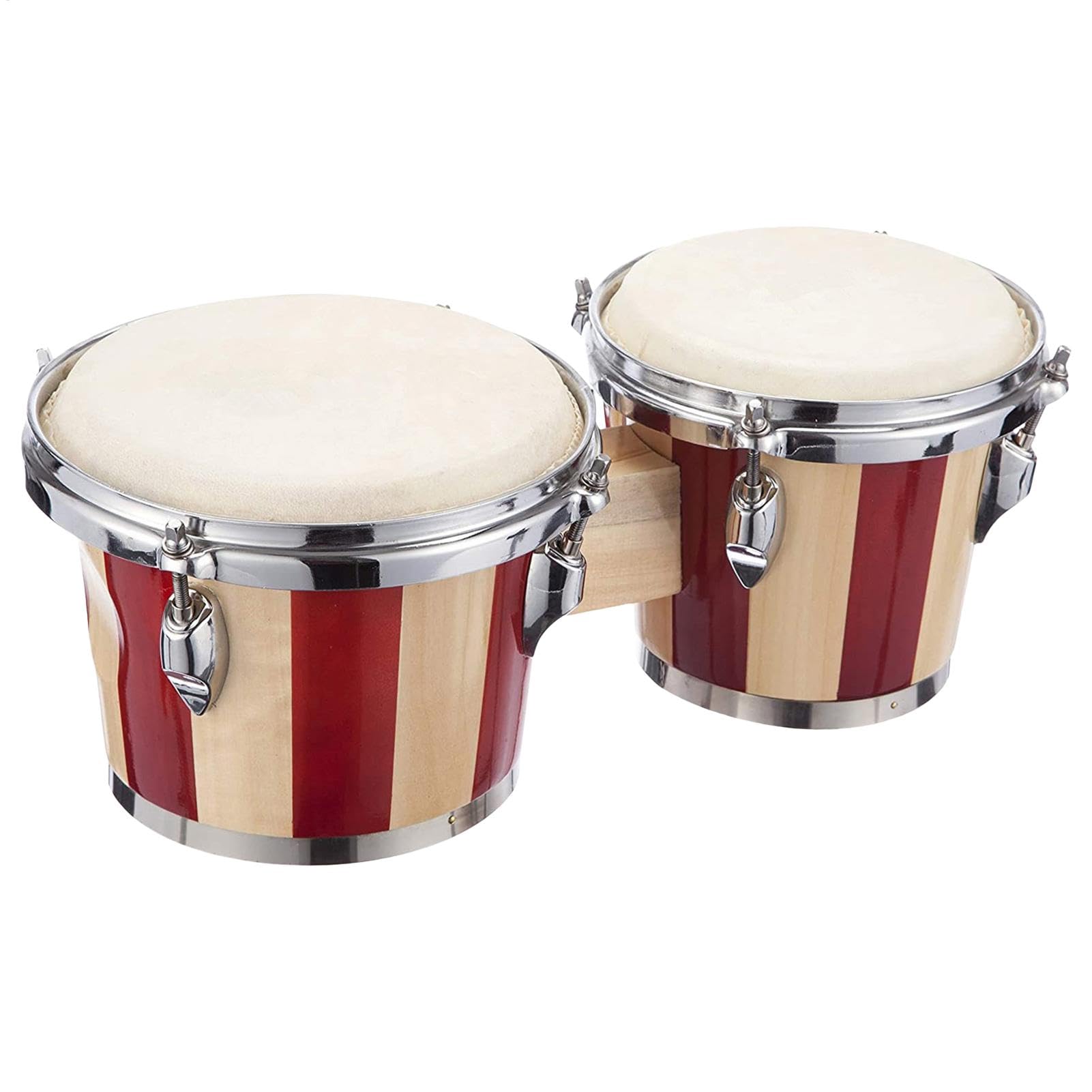 Tambores de Bongó de Madera Instrumento Musical de Percusión de Madera | Instrumento musical de percusión para principiantes Para Niños, Adolescentes y Adultos