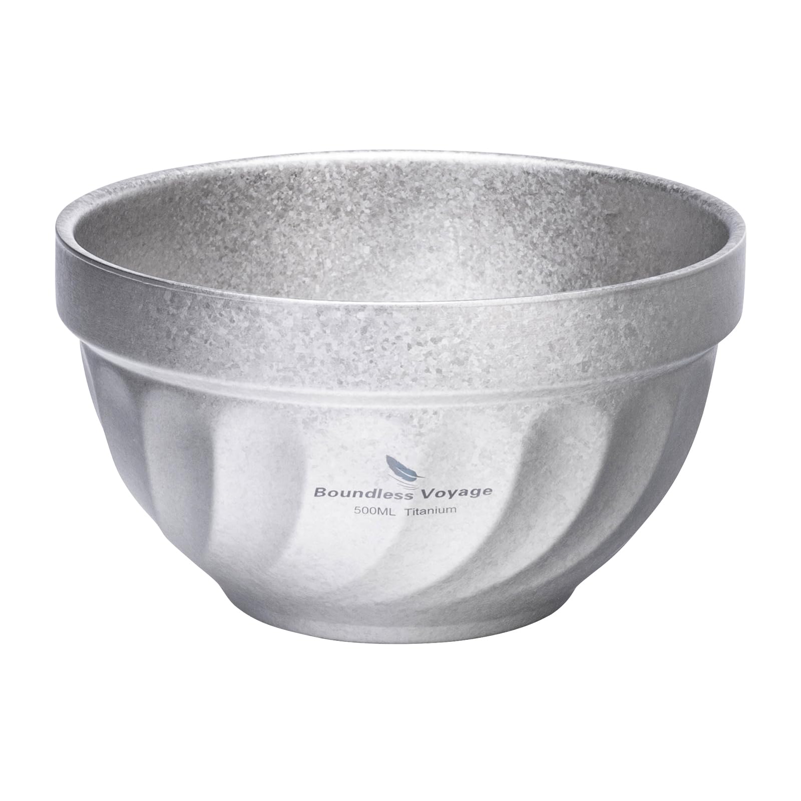 Bol en titane léger double paroi iBasingo 500ml évite les brûlures dehors