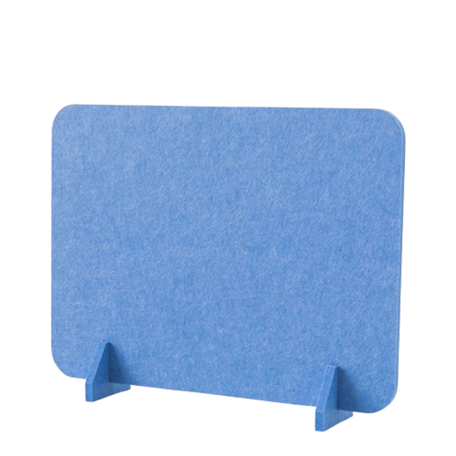 30x40cm,Acoustic Freestanding Desktop Partition,Felt Screen Reduce Noise And Visual Distractions For Classroom Office(Blue)