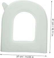Vista 3 de Artibetter 3 piezas Cubierta de inodoro acolchada para asiento de inodoro, almohadillas de asiento de inodoro, pegatinas decorativas, calcomanías