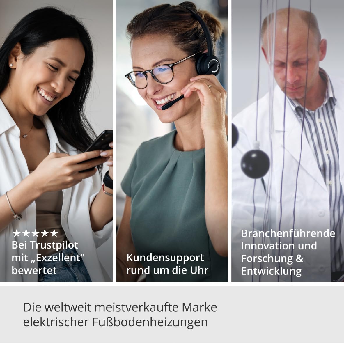 Warmup 7iE Thermostat | WiFi Smart Wired mit Smartcare | Fußboden- & Heizungssteuerung | Einzelzone | Matter Technology | Installation erforderlich | Onyx Schwarz