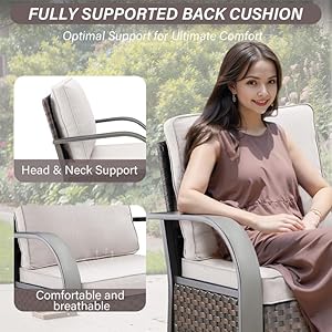 Outdoor Swivel Rocker Patio Chairs Set of 2, Heavy Duty Swivel Rocking Patio Chairs with Wide Metal Armrests, 2 Pieces Patio Furniture Wicker Glider Chairs Set with Removble Cushions for Porch Sunroom Outdoor Swivel Rocker Patio Chairs Set of 2 Heavy Duty Swivel Rocking Patio Chairs with Wide Metal Armrests 2 Pieces Patio Furniture Wicker Glider Chairs Set with Removble Cushions for Porch Sunroom