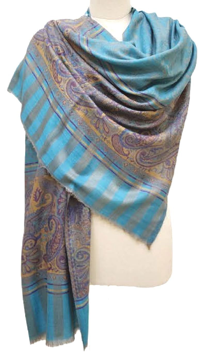 Lorenzo Cana Damen Pashmina Kaschmirschal 100% Kaschmir jacquard gewebter Paisleyschal Schaltuch Kaschmirtuch Kaschmirpashmina 78711