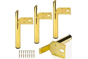 6 Inch Gold Furniture Legs Set Of 4, Heavy Duty Metal Couch Legs