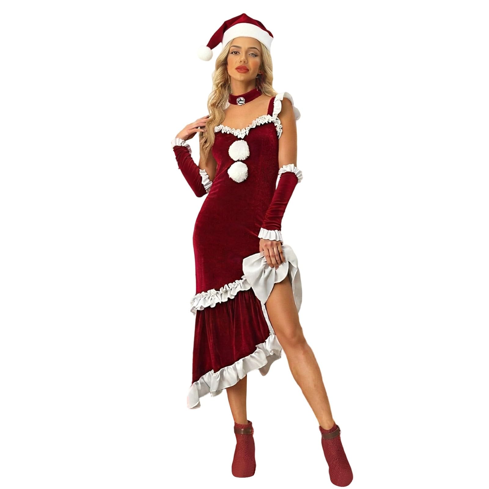 Generisch Elegancka sukienka cosplay we francuskim stylu dworskim - podkreślająca figurę sukienka wieczorowa na imprezy świąteczne