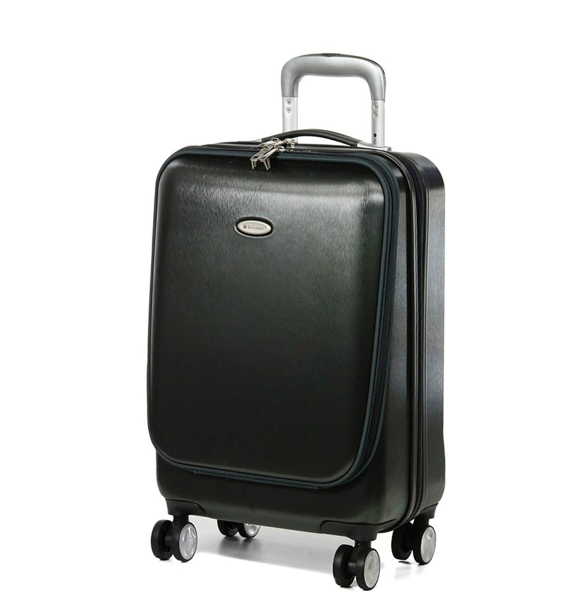 Aktenkoffer Aktentrolley Pilotenkoffer Reisekoffer Koffer Schwarz 55 cm