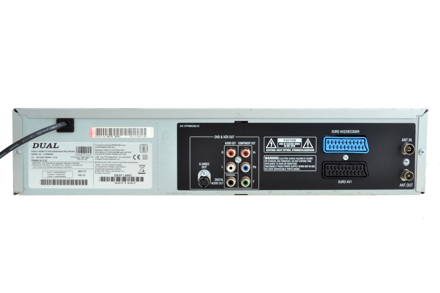 Dual DVRW 5002 DVD-VHS Rekorder