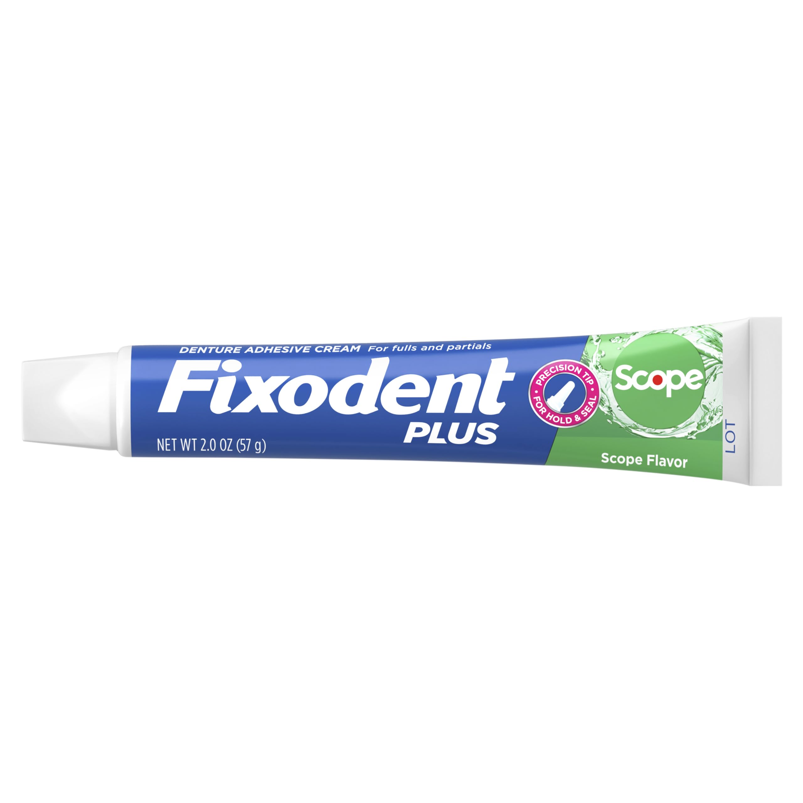 Fixodent Controllo protesi adesiva Cream Plus Scope Flavor 2 oz (confezione da 4)