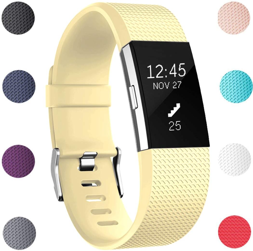 GEAK Bands for Fitbit Charge 2, Adjustable Sports Wrist Bands for Fitbit Charge 2, Small Large