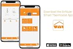 Schluter Ditra-Heat-E-RS1 Smart Thermostat with Floor Sensors, Energy Tracking, GFCI Protected - Ideal for Home Floor Heating - Mirror-Finish, App Control, Voice Assistant Compatible - DHERT105/BW