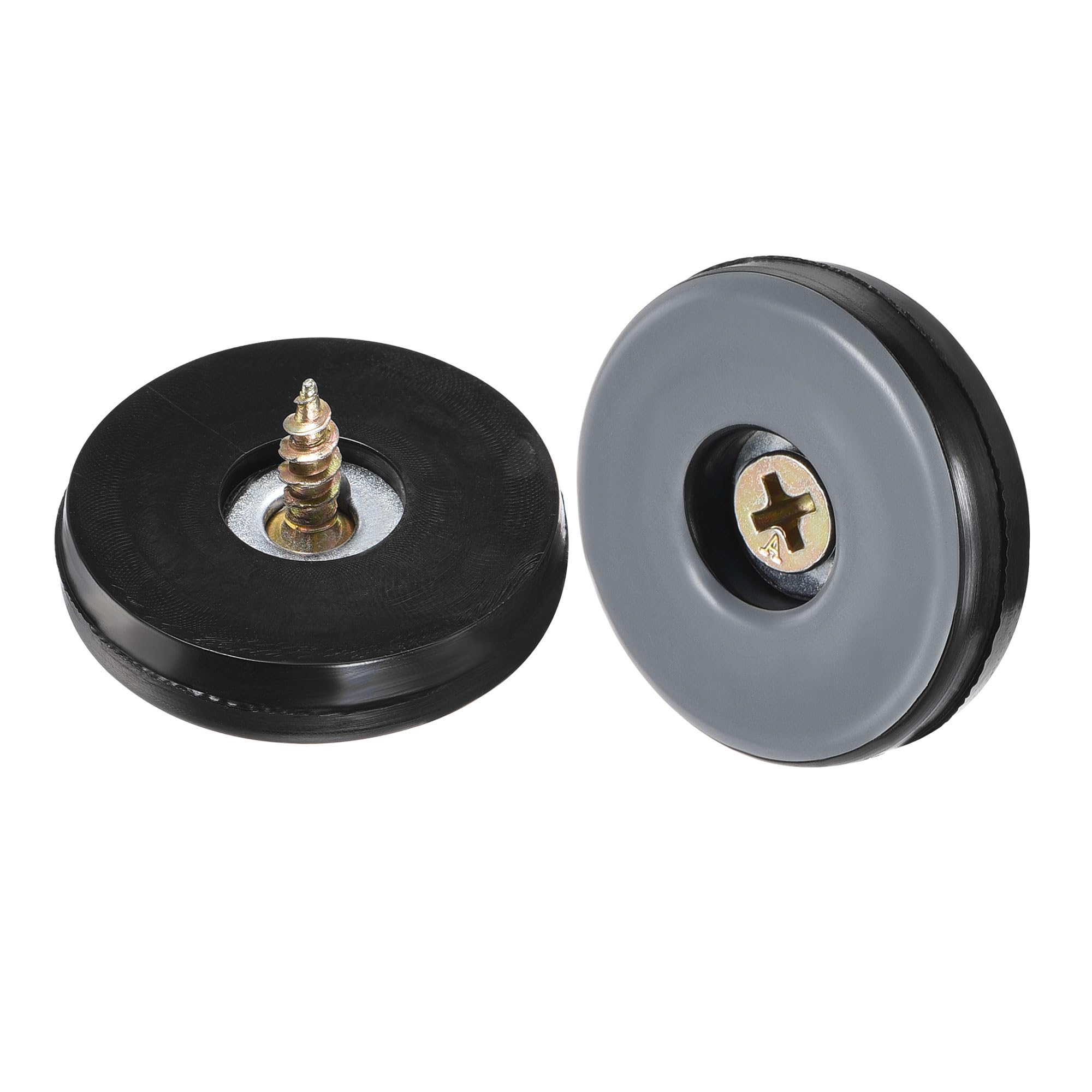 uxcell 30mm Furniture Feet Slider Glides Screw-in Chair Leg Protector Pads PTFE 12pcs