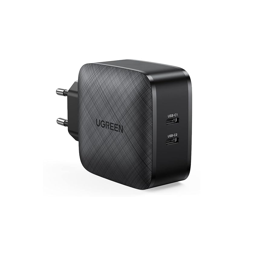 Immagine del prodotto UGREEN Caricatore USB C 66W Power Delivery 3.0, Caricabatterie 2 Porte Quick Charge 3.0, Alimentatore USB Compatibile con iPhone 14/13/12 ProPad Pro/MacBook Pro Air/Galaxy S22, Steam Deck