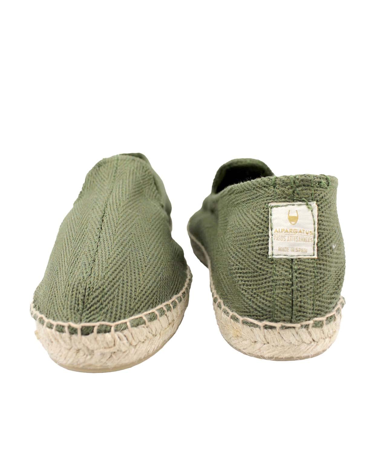 Espadrilles en toile à chevrons fabriquées à la main en Espagne