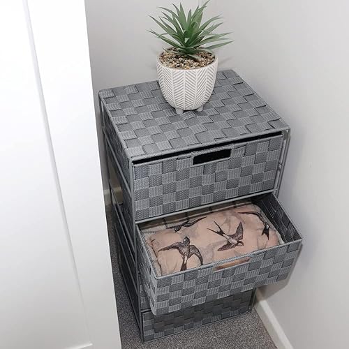 Miniatura 8 de JVL Torre de almacenamiento de nailon ancho con 4 cajones Vichy