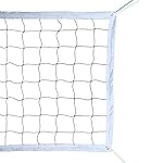 Professional Volleyball Net Outdoor with Aircraft Steel Cable, Heavy Duty VolleyballNet for Backyard, 32x3FT Portable Volleyball Nets for Pool Schoolyard Beach, Badminton/Pro VolleyballNets Set