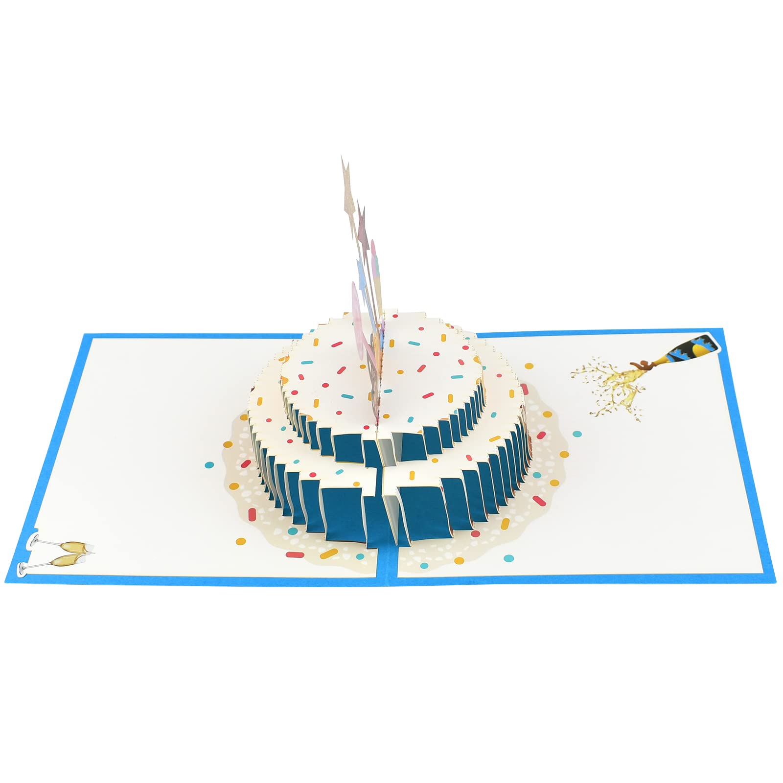 3D-Pop-up-Geburtstagskarten – Handgefertigt, Mit Verschiedenen Motiven Wie Kuchen Oder Karussell