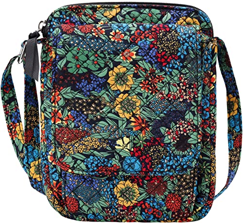 Brentano Cotton quilted Small crossbody wallet purse (DESERT BLOOM)