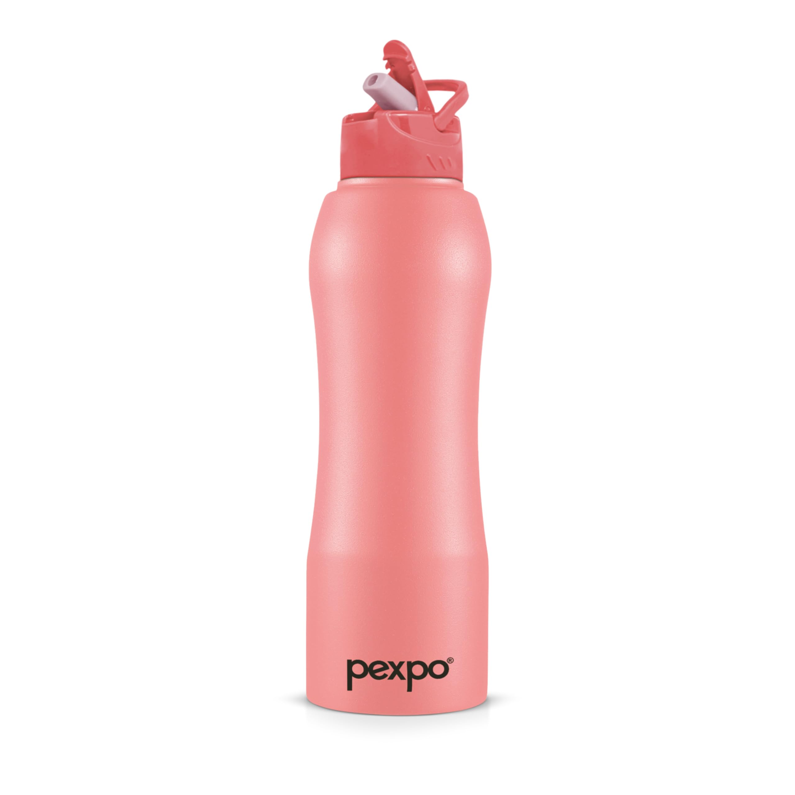 PEXPO Belly Stainless Steel Water Bottle with Straw Lid Sipper Cap, 1000ML, Rosy Brown|Fast Cooling |Single Wall| Easy Grip | Home, Office, Gym, School, Yoga, Trekking, Men, Women & Kids (B0DCJYQ8GN) Amazon Price History, Amazon Price Tracker