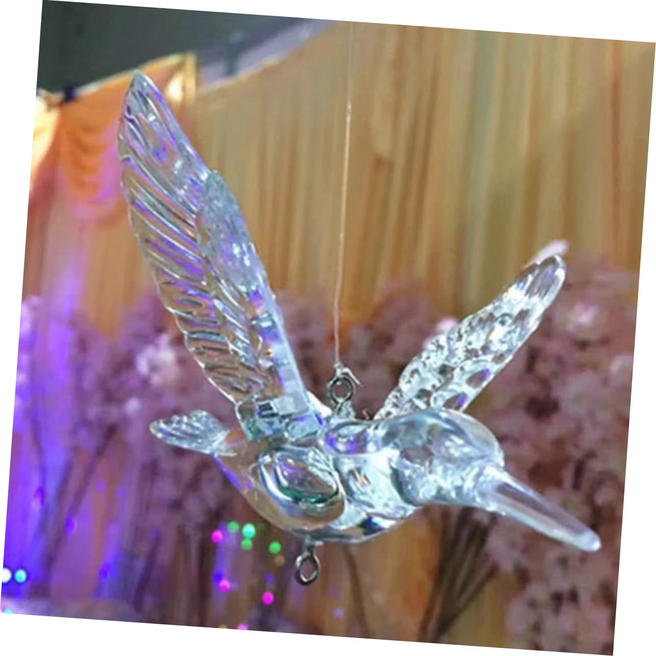 Didiseaon 20pezzi Decorazioni Appese Di Uccelli Colibrì Trasparente Per Matrimonio e Feste Ornamenti Per Soffitti e Decorazioni Da Interni