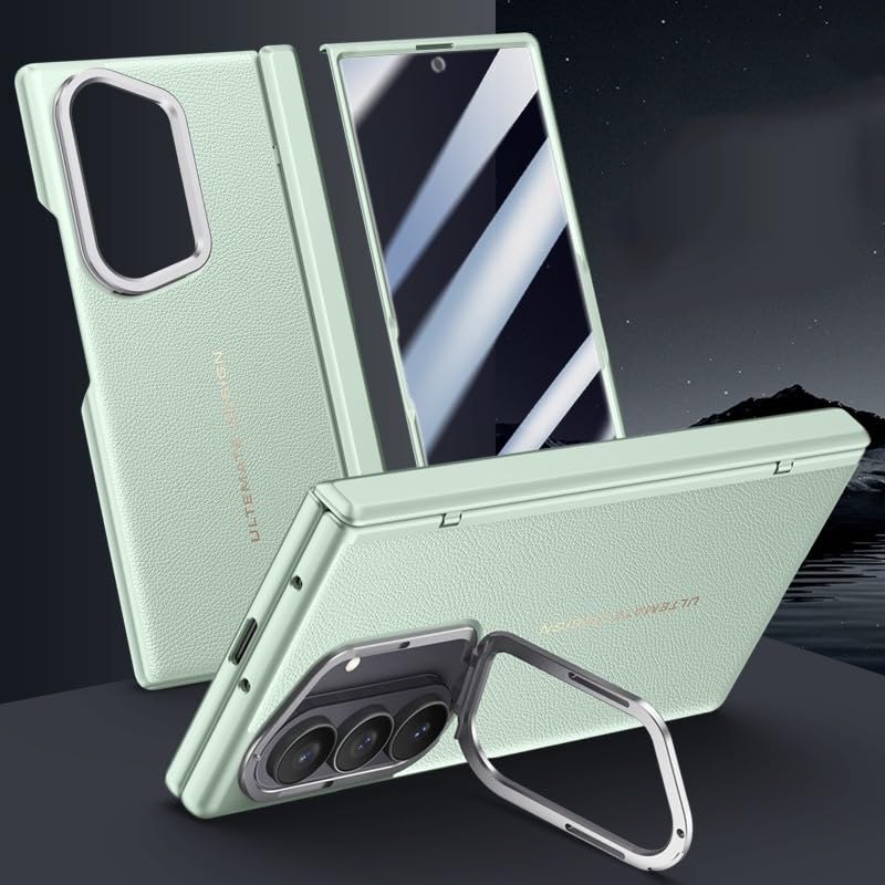 Écran anti-espion sur cet étui Galaxy Z Fold 7 vert pour protéger vos données