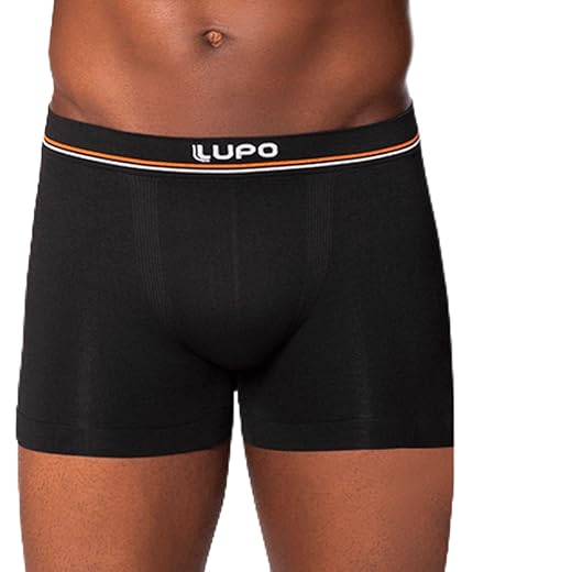 Kit 6 Cuecas Boxer Lupo Microfibra Poliamida Sem Costura Adulto Masculino