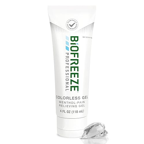 Miniatura 1 de Biofreeze Gel profesional para aliviar el dolor gel incoloro tubo de 4 onzas líquidas para aliviar el dolor asociado con dolores musculares artritis