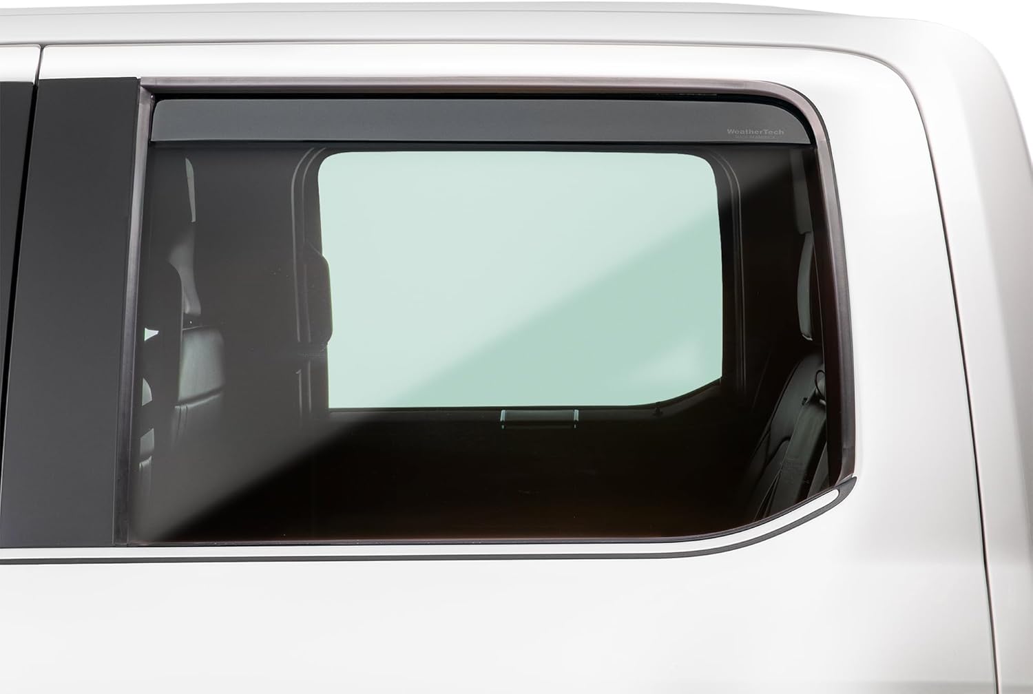 WeatherTech Custom Fit Side Window Deflectors for Dodge Ram Truck 1500 Classic, Ram Truck 4500/5500, Ram 2500/3500 - (81503IM), Dark Tint
