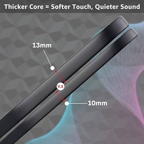 Miniatura 4 de Juego de 4 y 2 palas de pickleball con bolas, bolsa de raqueta  Raqueta de fibra de vidrio de 0.512 in de control para adultos, adolescentes,