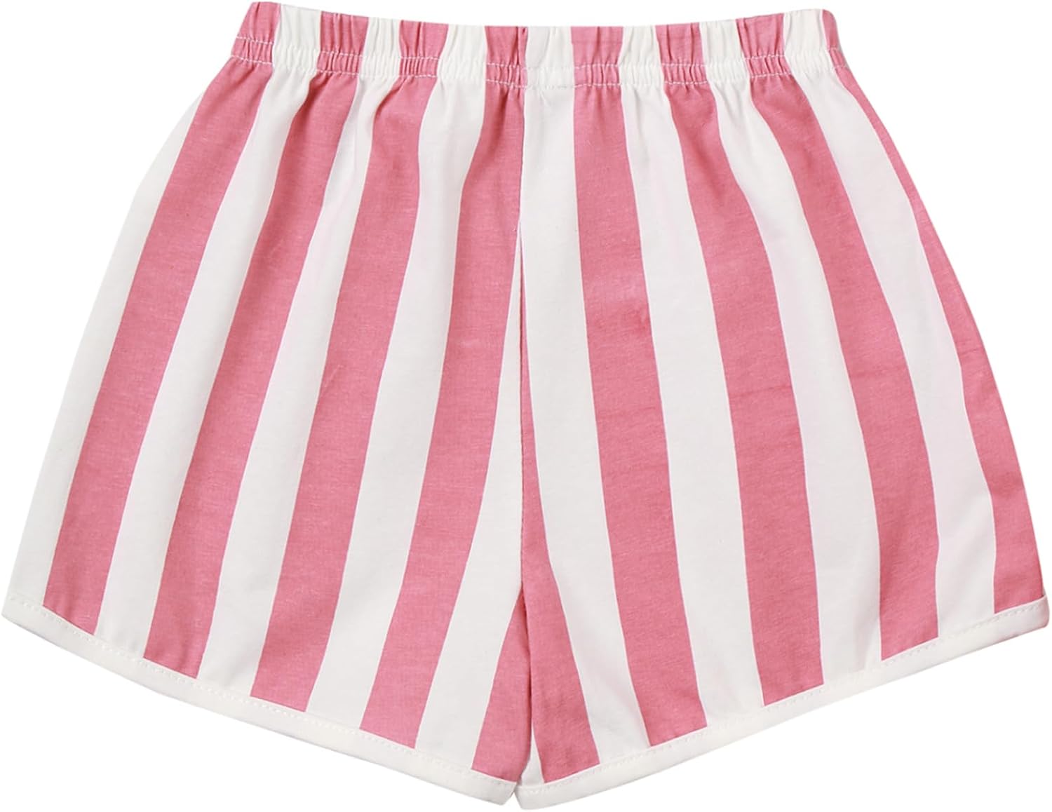 Baby Toddler Boys Girls Cotton Shorts Striped Drawstring Pull-on Shorts