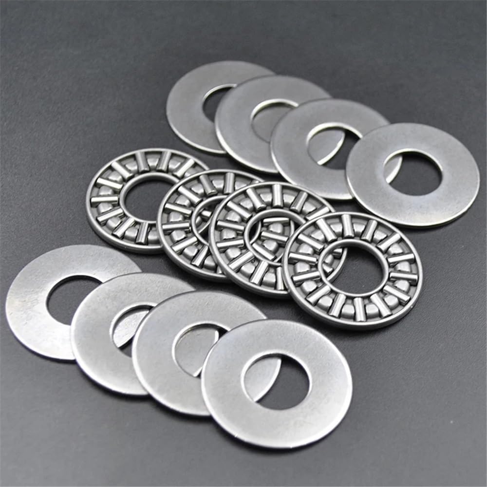 100 set 1024 +2AS cuscinetti a rulli di spinta piani 1024 10x24x4mm 100 pezzi cuscinetto a rulli di spinta assiale con rondelle