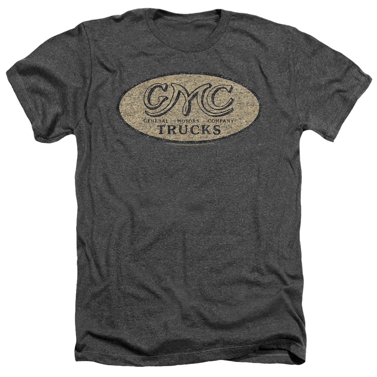 Gmc Vintage Oval Logo Unisex Adult Heather T Shirt for Men and Women