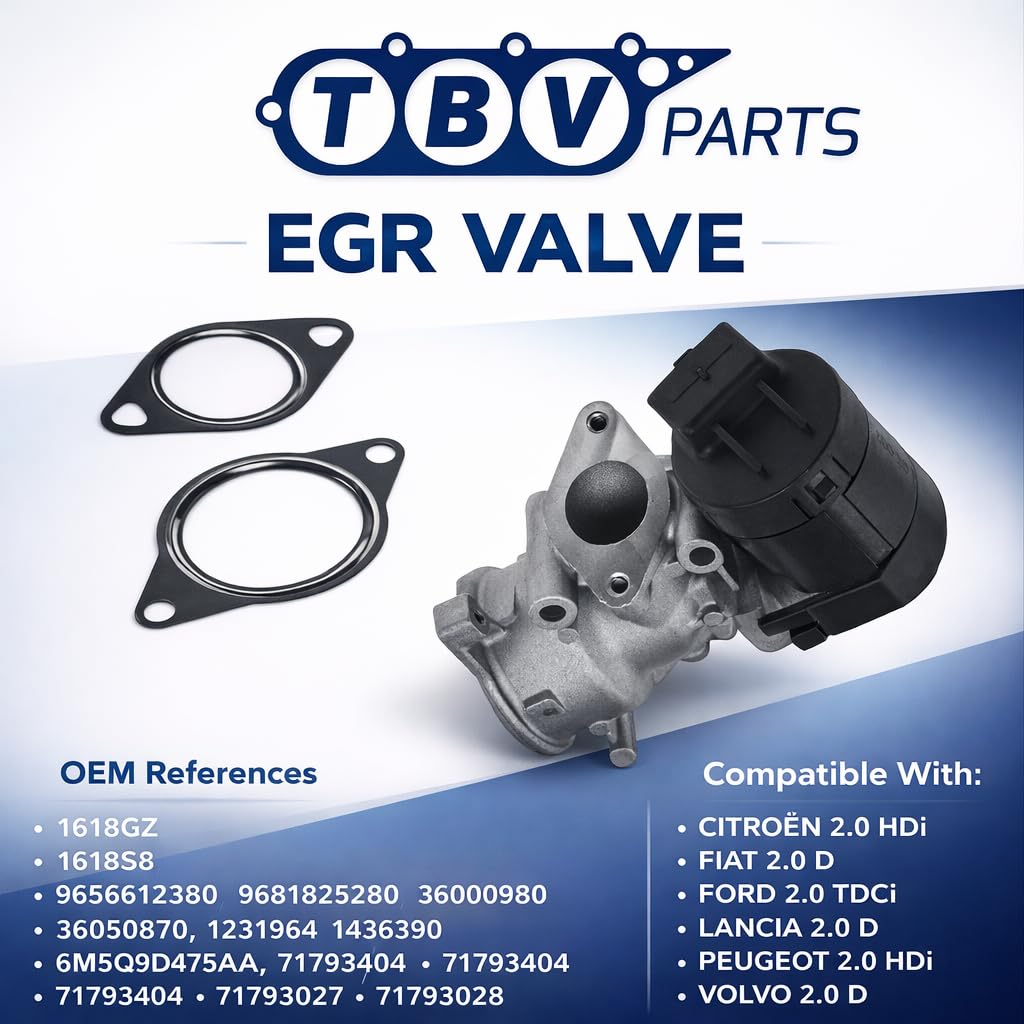 Válvula EGR 2.0 HDI TDCI 36000980 36050870 9656612380 9681825280 1618GZ 1618S8 161831 1231964 1436390 6M5Q9D475AA 6M5Q9D475BA 71793404 71793027 71793028