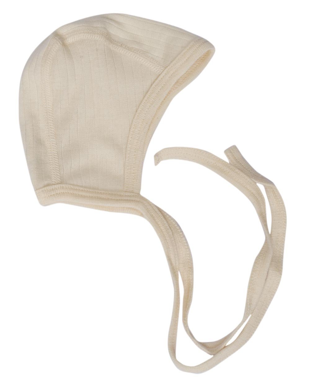 Cosilana Natural Baby Bonnet / Hat, 45% Organic Cotton, 35% Organic Wool, 20% Silk, 38-44