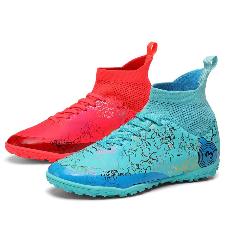 Kids Soccer Shoes Boys Girls Football Trainning Shoes Youth Firm Ground Athletic Turf Shoes Outdoor Professional Soccer Shoes Sneakers