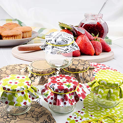 Napperons de confiture 14,8 cm pour masquer les couvercles et embellir les pots
