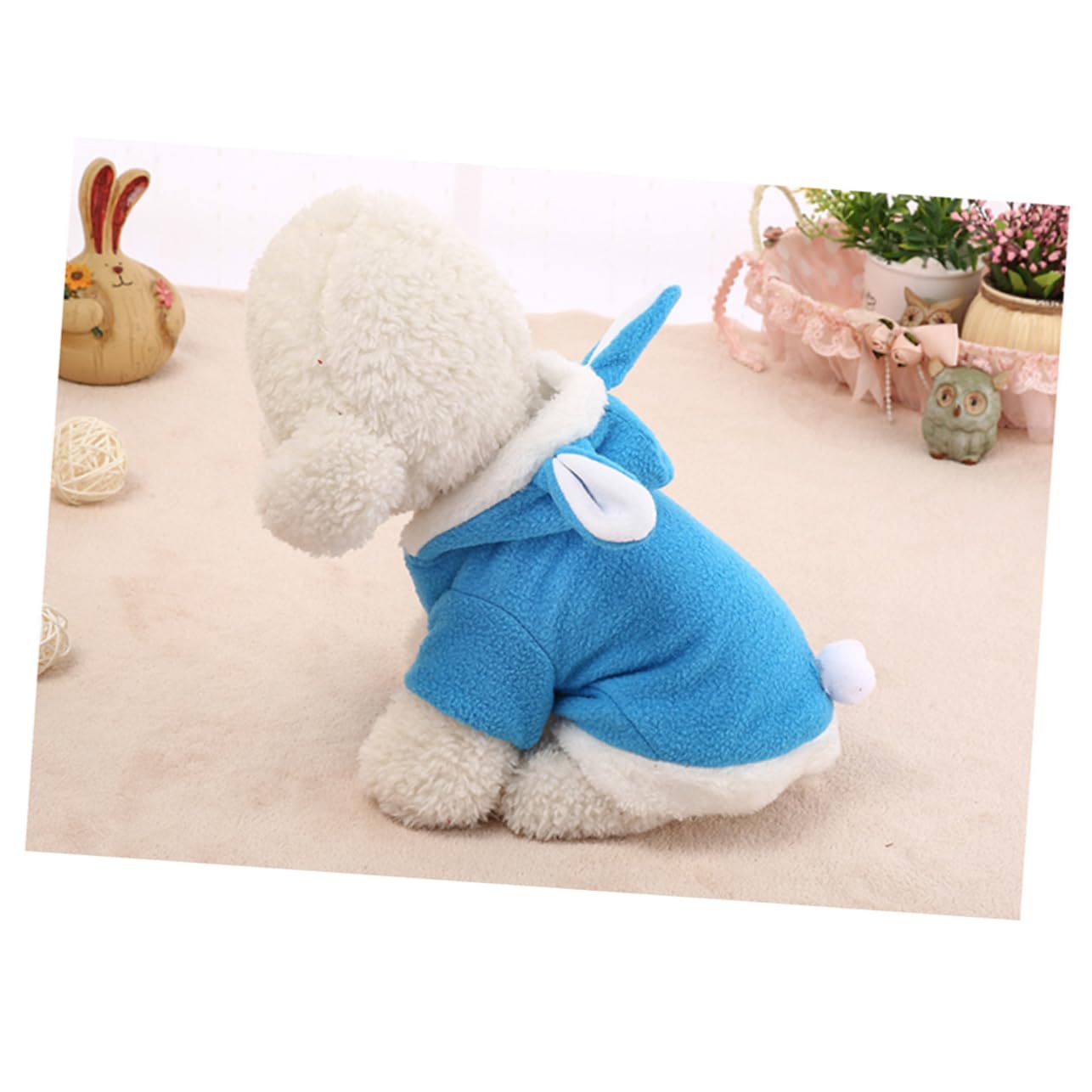 SUPVOX 3 Pz felpe per cani bunny conigli vestiti per cani barile di targhetta per animali domestici vestiti invernali per animali domestici panno per cani Natale capi di abbigliamento