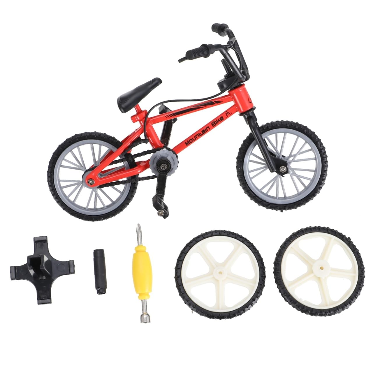 BESTonZON Mini Finger Bike Toy Alloy Bmx Desktop Cycling Game for Kids and Bike Enthusiasts Compact Finger Mountain with Realistic Details Portable Sports