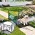 Giantex 3.3 FT Metal Garden Bridge, 330 lbs Capacity Outdoor Landscape Bridges with Powder-Coated Finish & Scrollwork Rails, Decorative Bridge for Backyard, Lawn, Garden Pathway, Easy Assembly