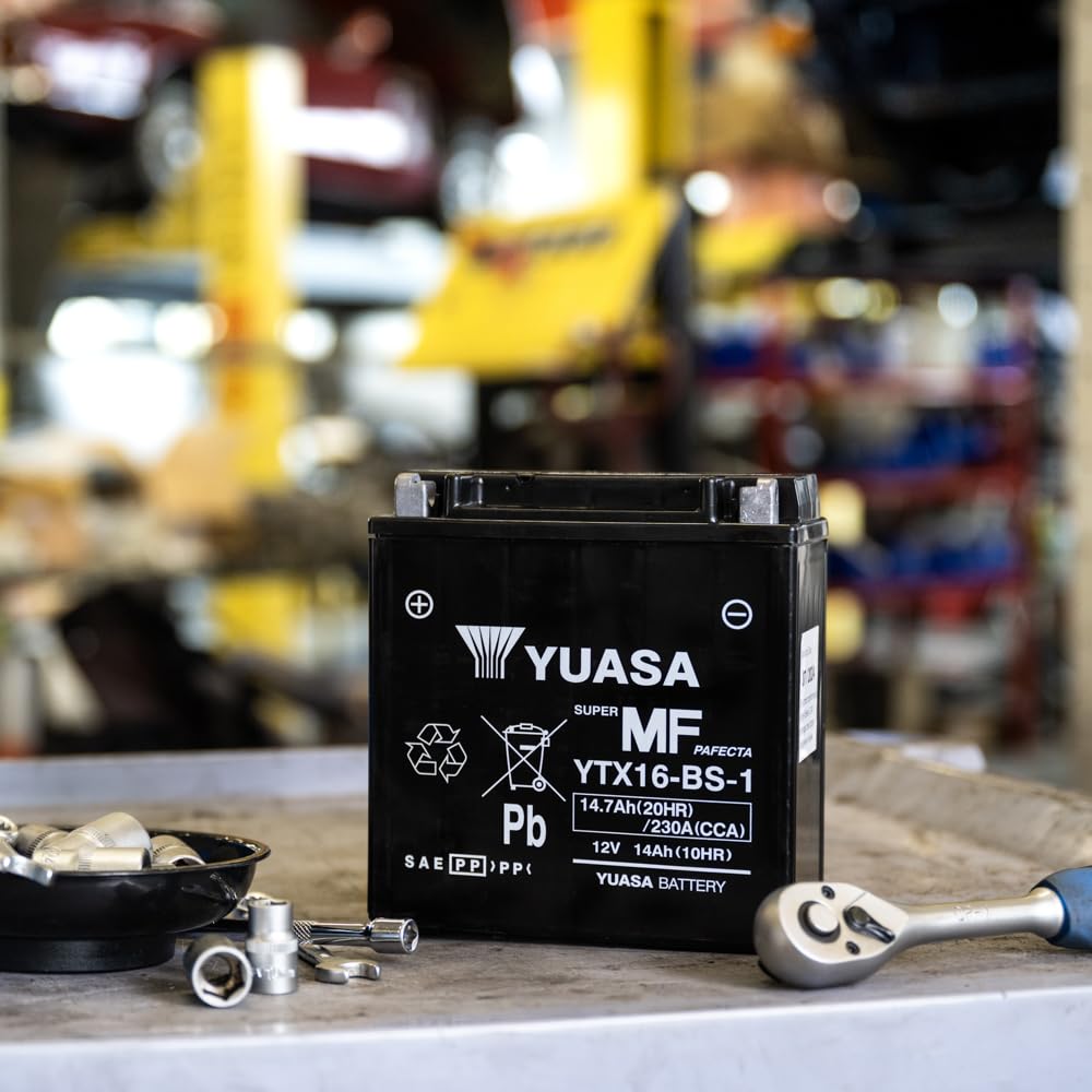 Yuasa YTX16-1 12V 230 CCA wartungsfreie VRLA Motorradbatterie