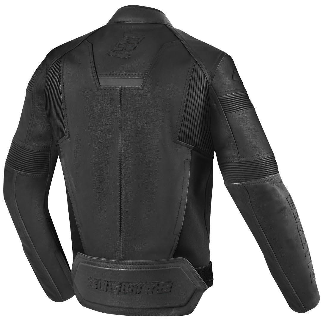 Bogotto Black-X V2 Skórzana kurtka motocyklowa, czarny, L