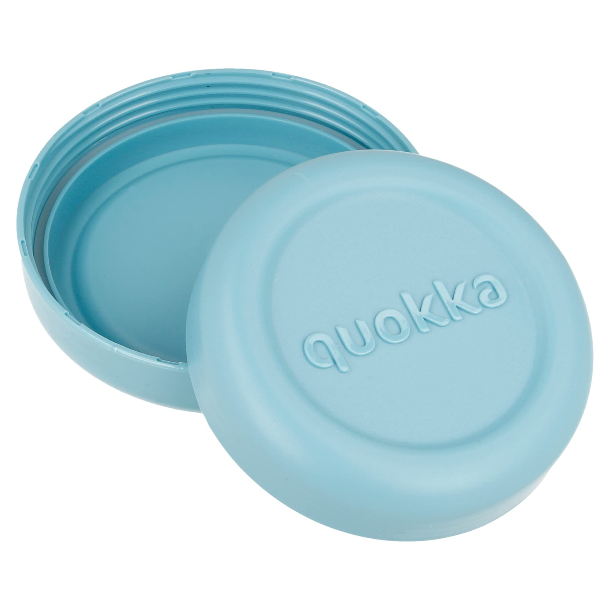 Quokka BUBBLE WATER LEAVES Contenitore Per Cibo 500 Ml - Ermetico Con Coperchio In Silicone, Senza BPA, Design Originale Antigoccia