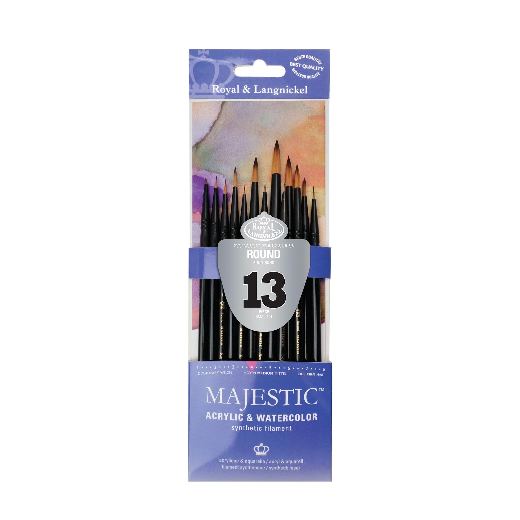 Amazon.com: Majestic Royal & Langnickel Standard Handle Round