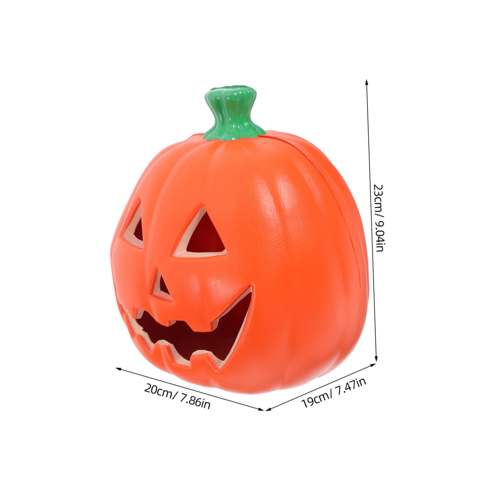 Cabilock Bright LED Plastic Pumpkin Lamp for Indoor Outdoor Holiday Decor Traditional Design for Parties Malls Bars Homes Halloween Decorations