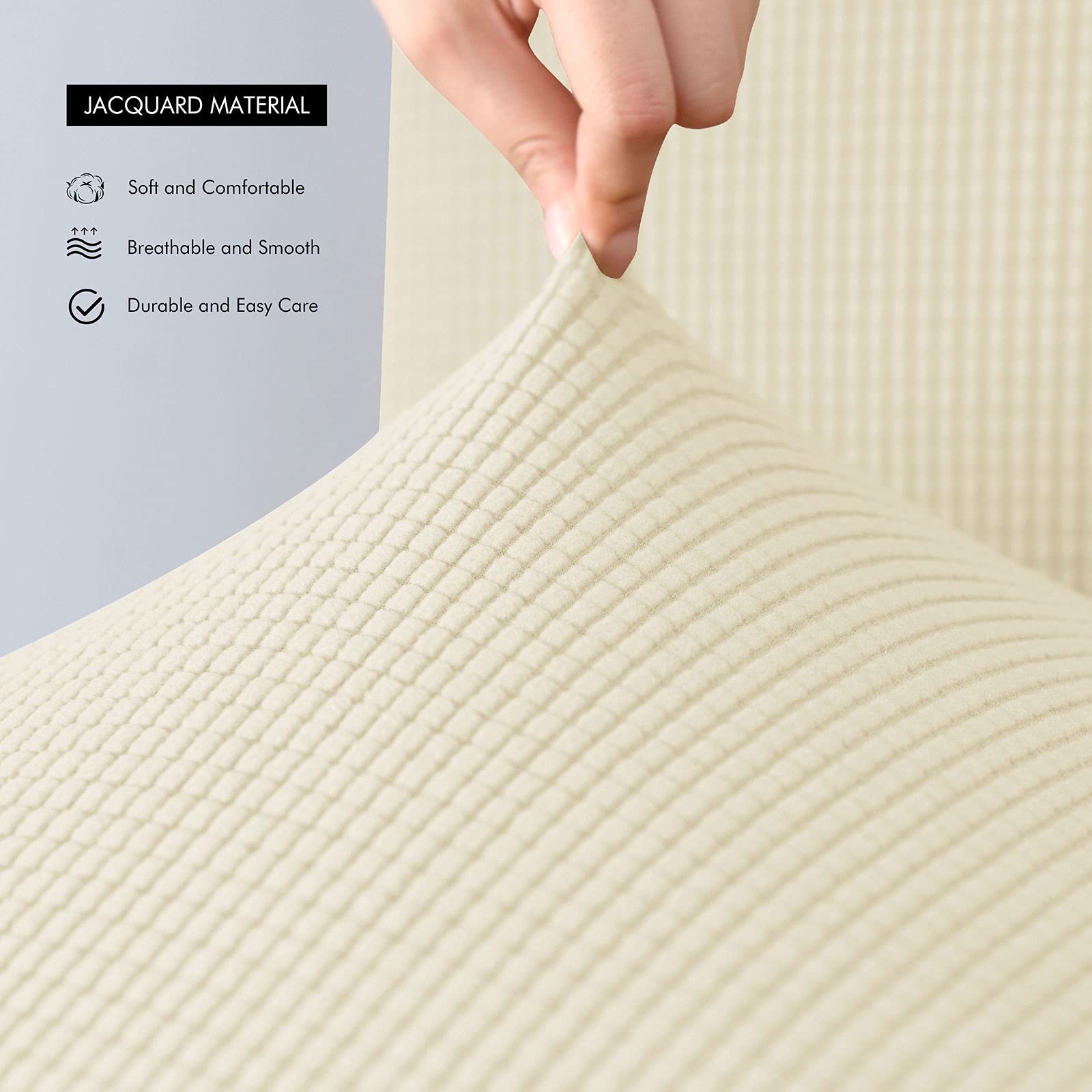 Stretch Barhocker Bezüge 2er Set - Jacquard Bezug Waschbar