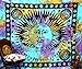 Psychedelic Celestial Indian Sun Hippie Hippy Tapestry Wall Hanging Throw Tie Dye Hippie Hippy Boho Bohemian Tye Die Hand-loomed Window Doorway Door Curtain, Size: L-92 X W-85 Inches