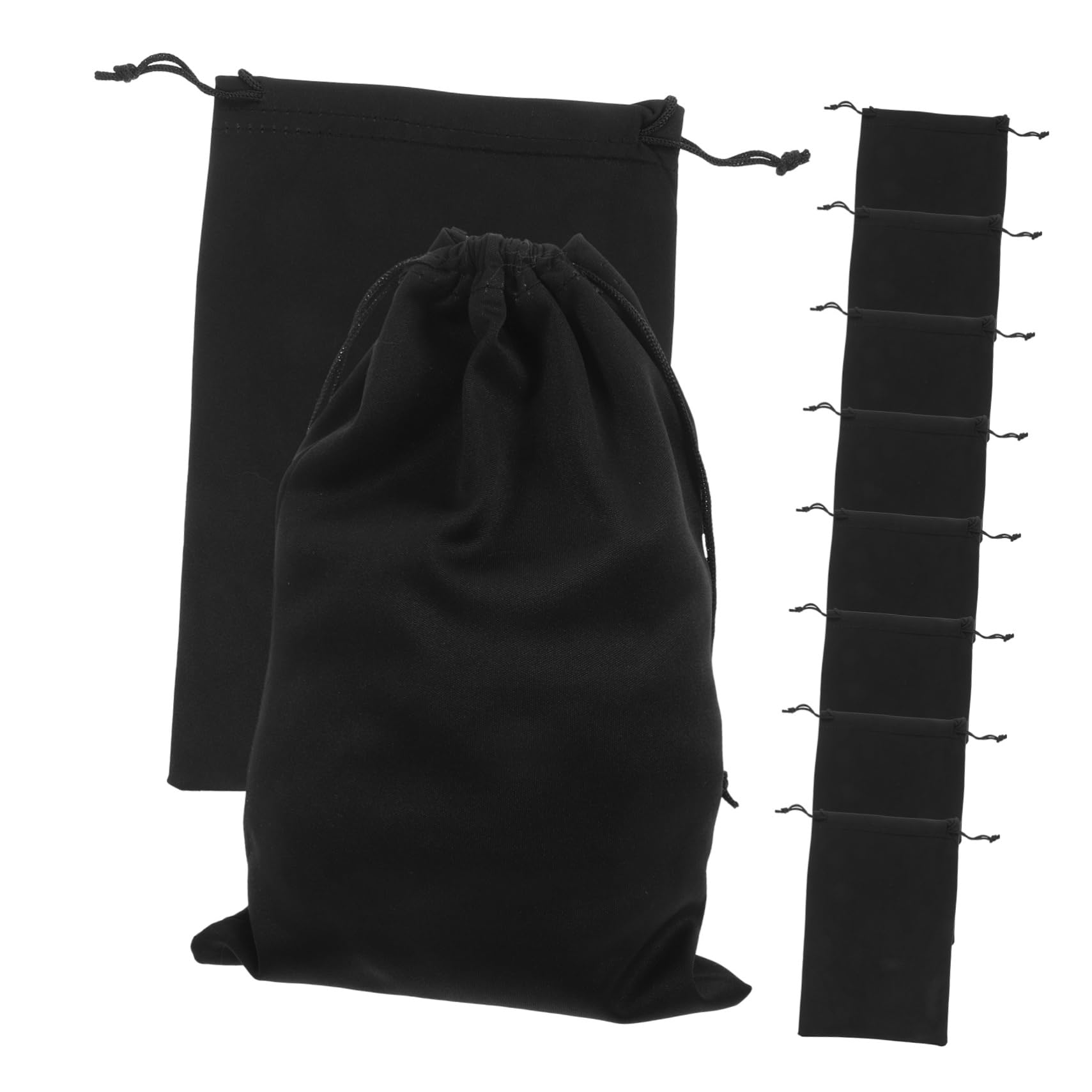 Abaodam 10pcs Glasses Pouch Ski Goggle Carrying Case Soft Microfiber Protective Sleeve for Sunglasses Jewelry Items Drawstring Lightweight Storage