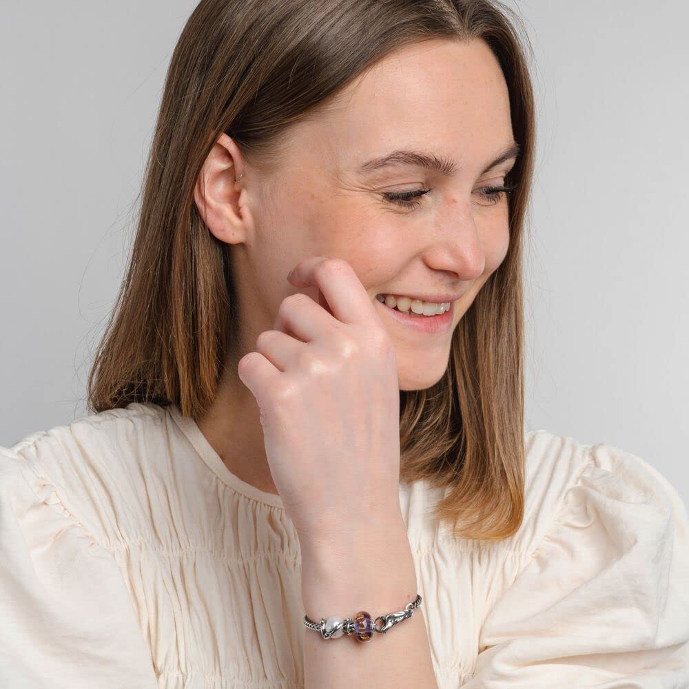 Trollbeads Abbracciare le gemme perla d'argento