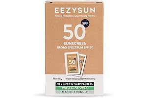 Broad Spectrum Mineral SPF 50 Sunscreen Packets: Your Sun-Safe Travel Companion